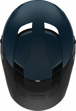 Blå Cykelhjälm Abus Montrailer Midnight Blue Mips -cykelaffär 78375 MONTRAILER MIPS midnight blue top 3 jpg p